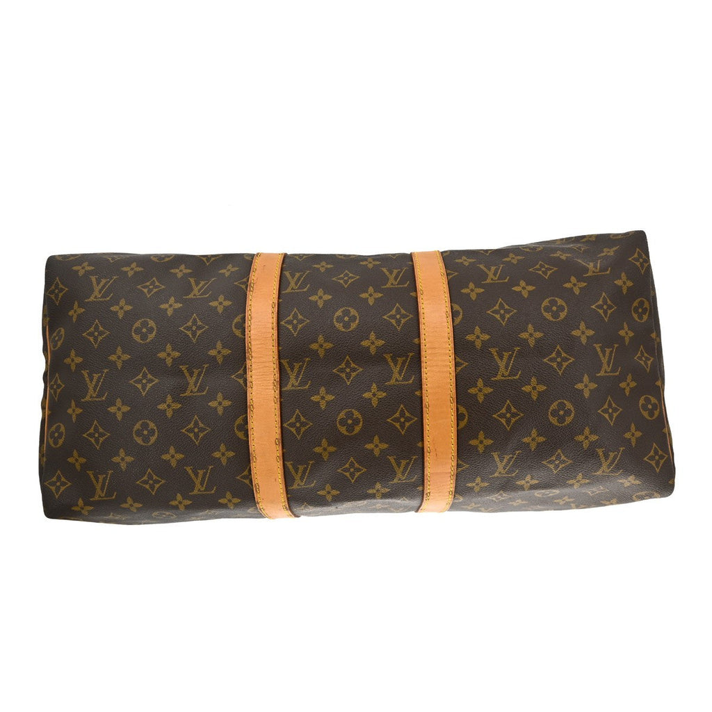 Louis Vuitton Keepall Bag Monogram Canvas Brown Canvas Travel Bag Bag (Pre-Owned)