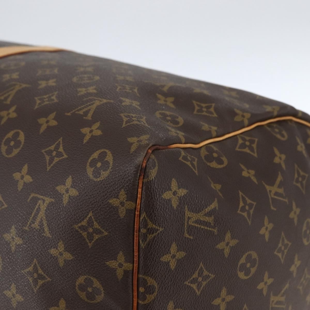 Louis Vuitton Keepall Bag Monogram Canvas Brown Canvas Travel Bag Bag (Pre-Owned)