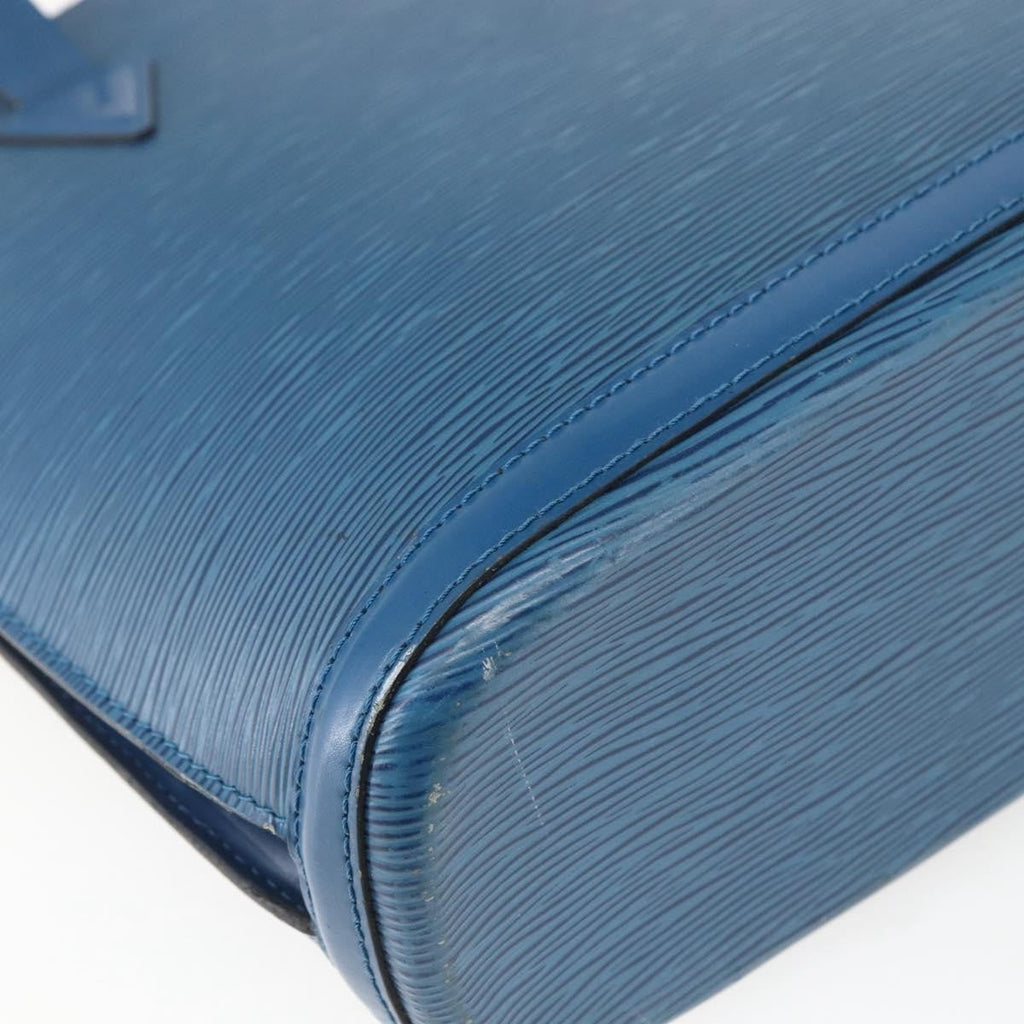Louis Vuitton Lussac Handbag Epi Leather Blue Leather Shoulder Bag Bag (Pre-Owned)