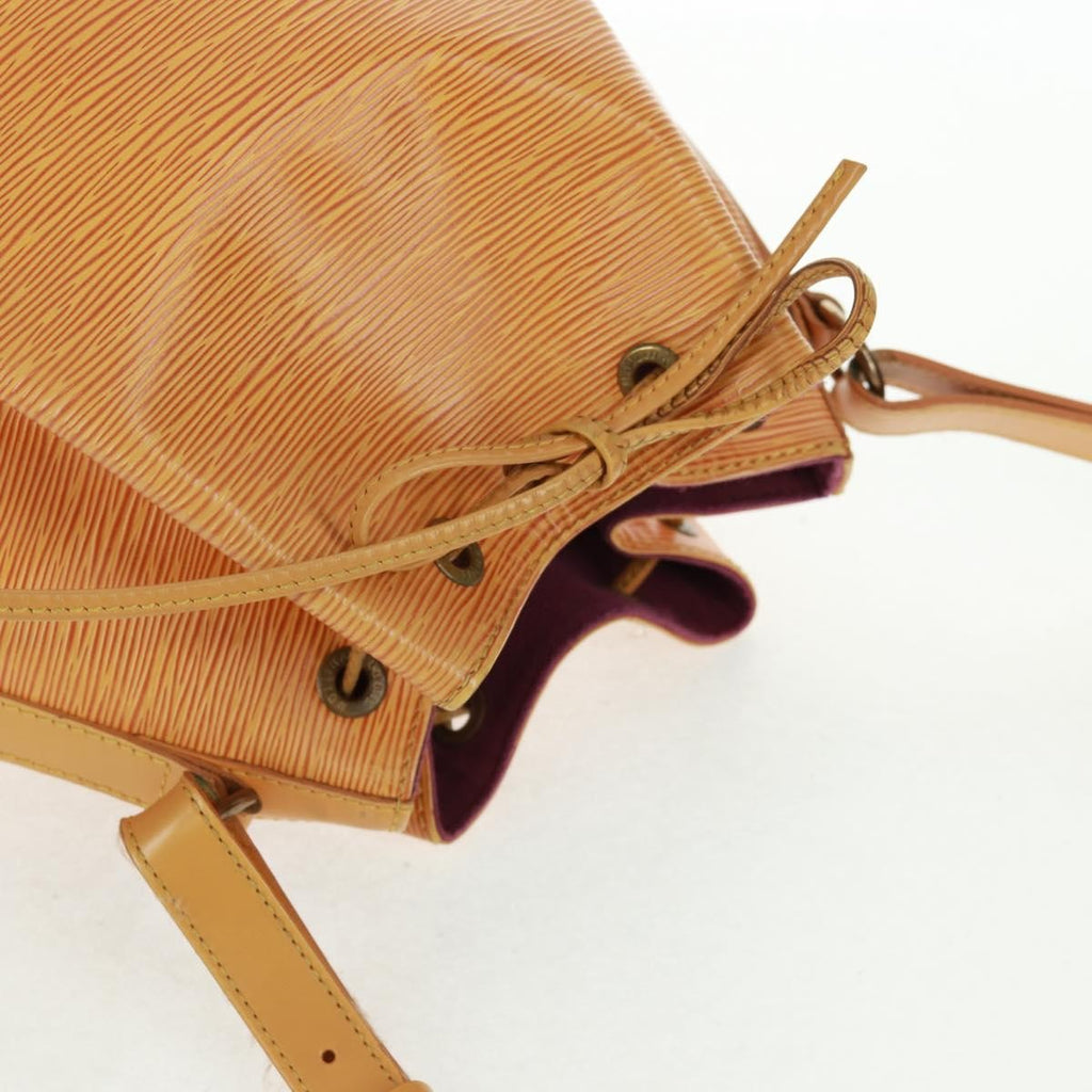 Louis Vuitton Petit Noe Handbag Epi Leather Yellow Leather Shoulder Bag Bag (Pre-Owned)