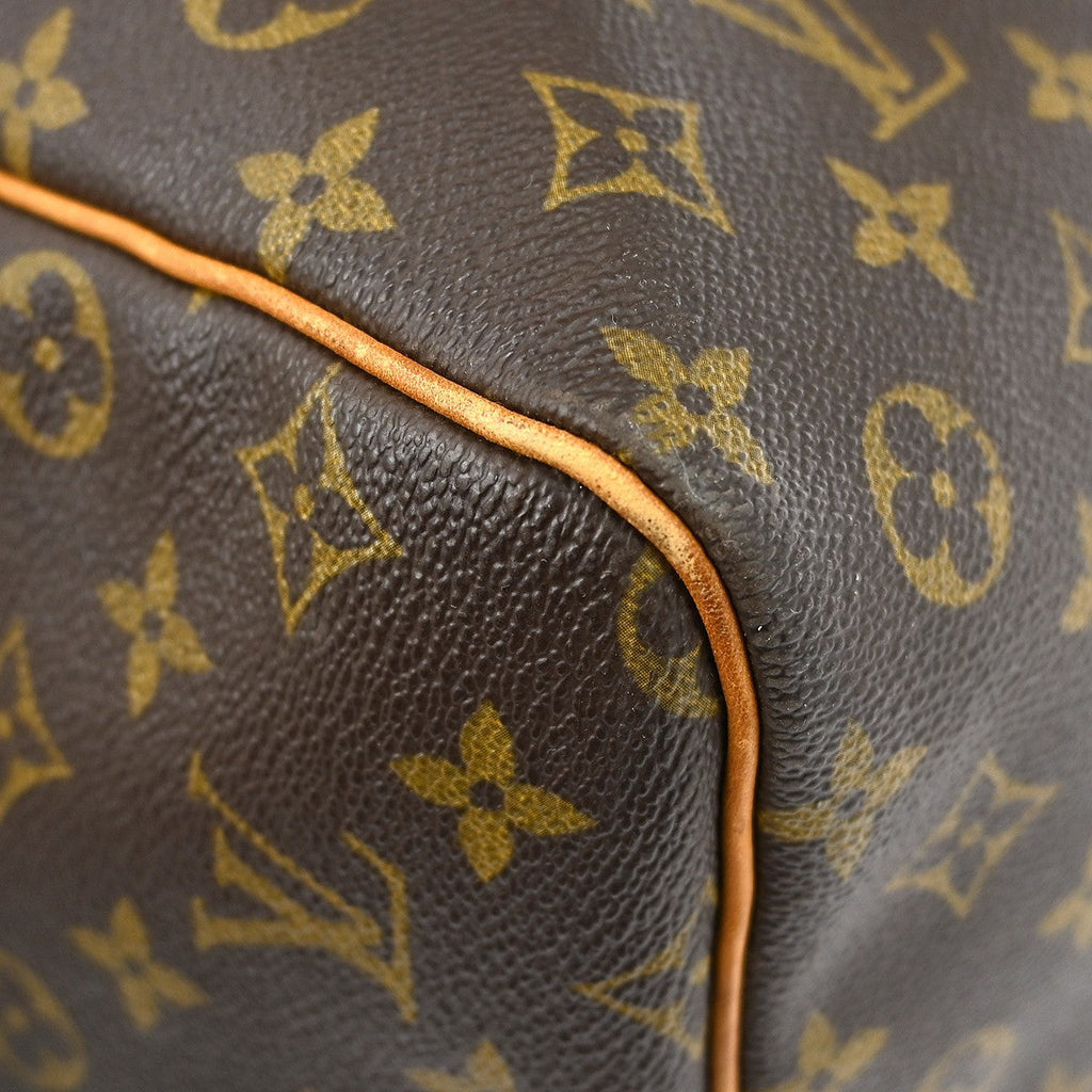 Louis Vuitton Keepall Bag Monogram Canvas Brown Canvas Travel Bag Bag (Pre-Owned)