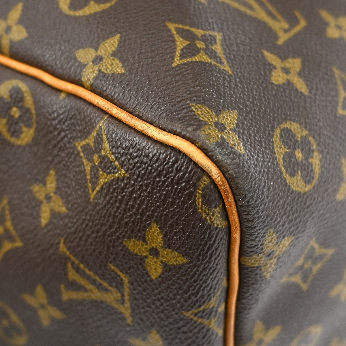 Louis Vuitton Keepall Bag Monogram Canvas Brown Canvas Travel Bag Bag (Pre-Owned)