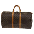 Louis Vuitton Keepall Bag Monogram Canvas Brown Canvas Travel Bag Bag (Pre-Owned)
