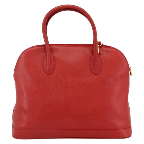 Burberry Vintage Handbag Leather Red Leather Handbag (Pre-Owned)