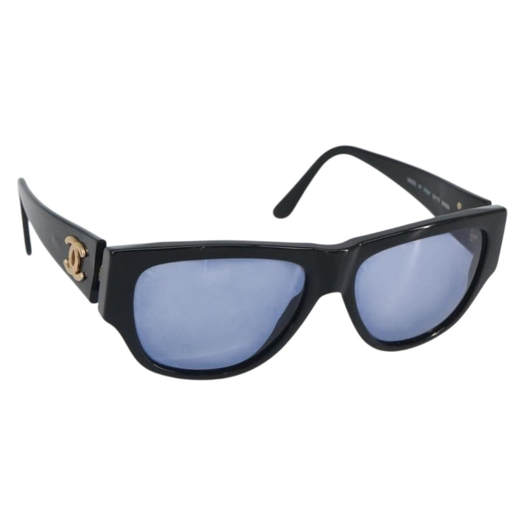Chanel Logo Cc Sunglasses Plastic Black Plastic Sunglasse Accessory (Pre-Owned)