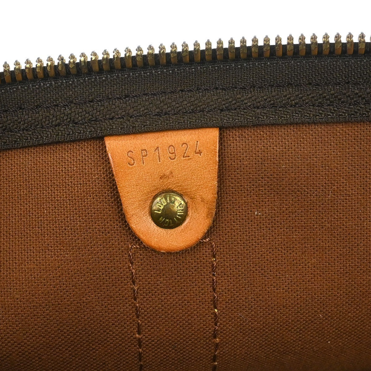 Louis Vuitton Keepall Bag Monogram Canvas Brown Canvas Travel Bag Bag (Pre-Owned)