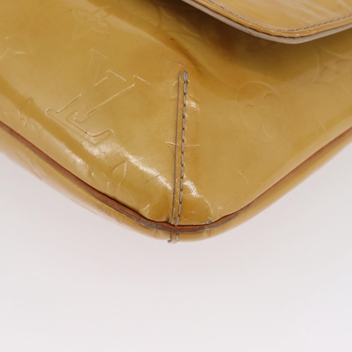 Louis Vuitton Thompson Street Handbag Monogram Vernis Beige Patent_Leather Shoulder Bag Bag (Pre-Owned)