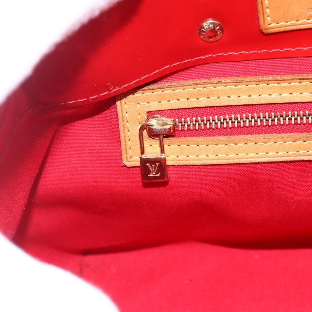 Louis Vuitton Reade Handbag Monogram Vernis Red Patent_Leather Handbag (Pre-Owned)