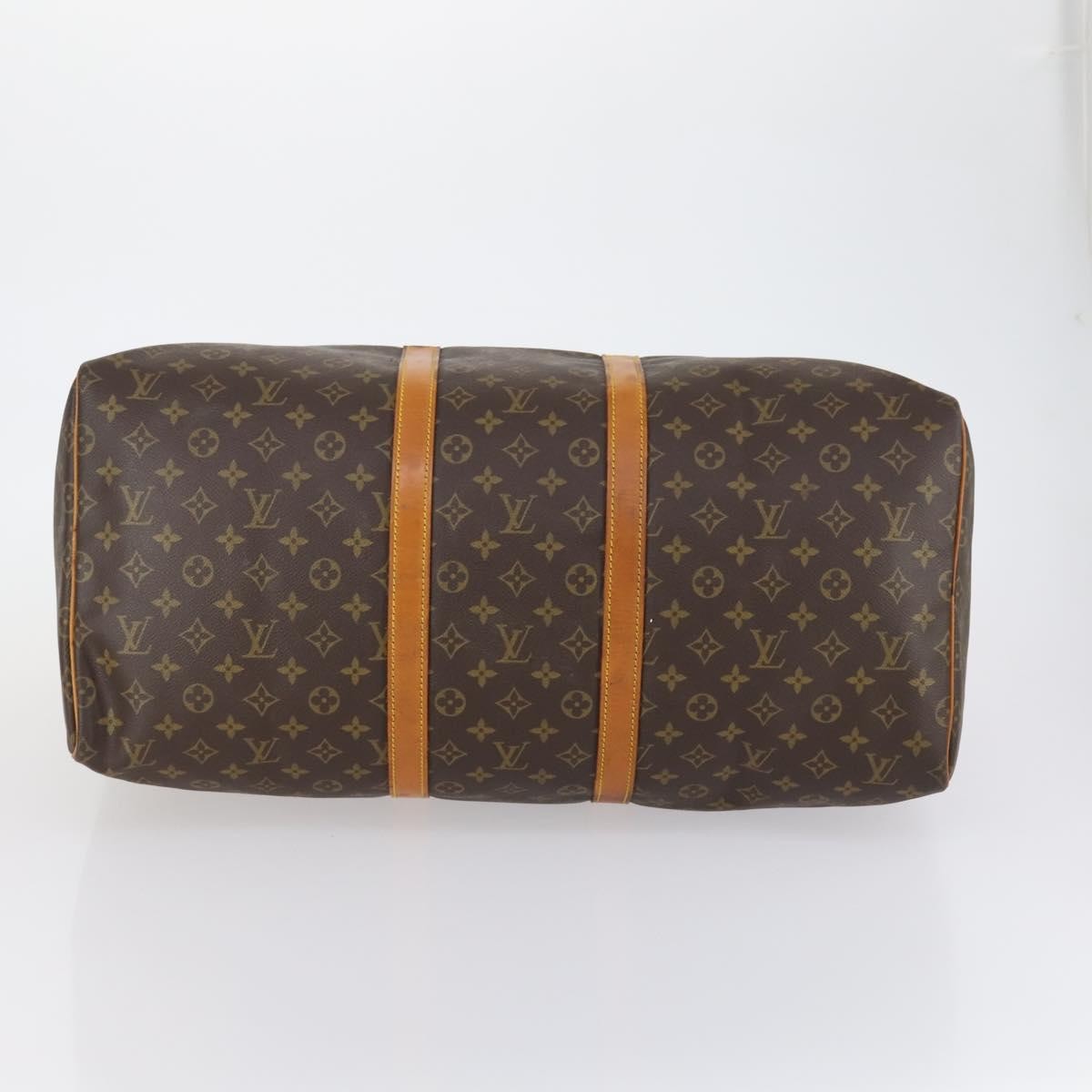 Louis Vuitton Keepall Bag Monogram Canvas Brown Canvas Travel Bag Bag (Pre-Owned)