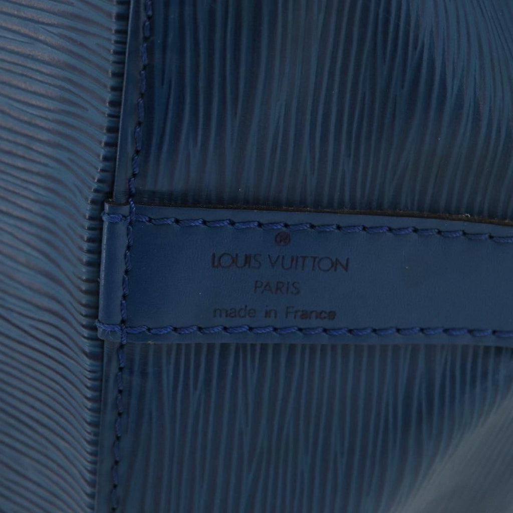 Louis Vuitton Petit Noe Handbag Epi Leather Blue Leather Shoulder Bag Bag (Pre-Owned)