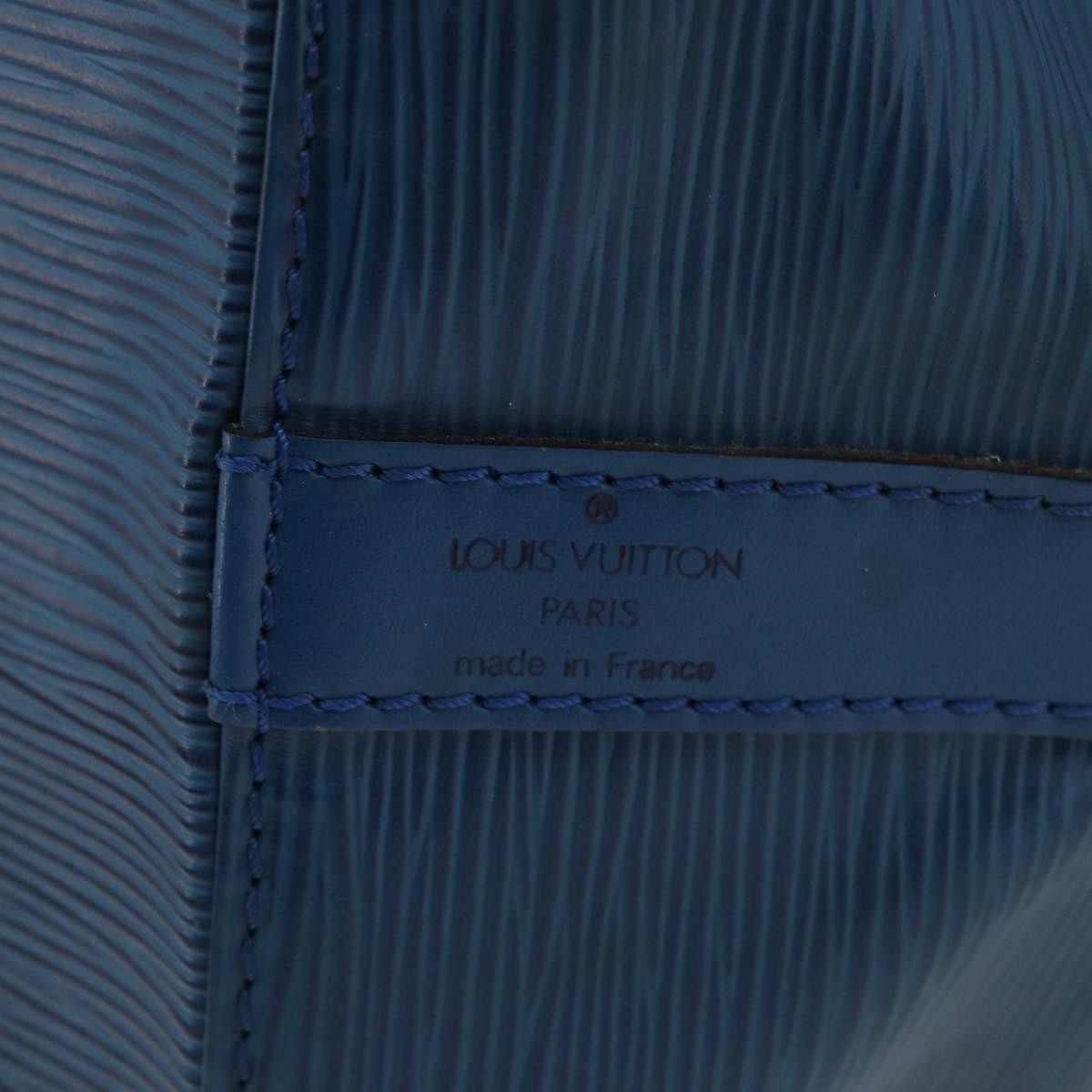 Louis Vuitton Petit Noe Handbag Epi Leather Blue Leather Shoulder Bag Bag (Pre-Owned)