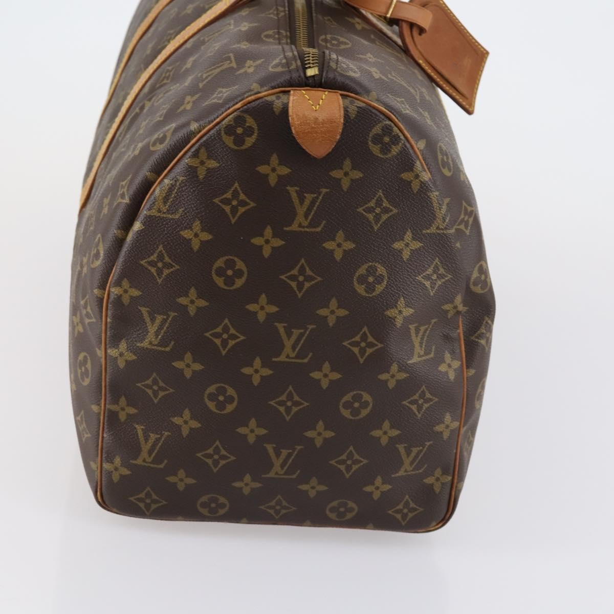 Louis Vuitton Keepall Bag Monogram Canvas Brown Canvas Travel Bag Bag (Pre-Owned)