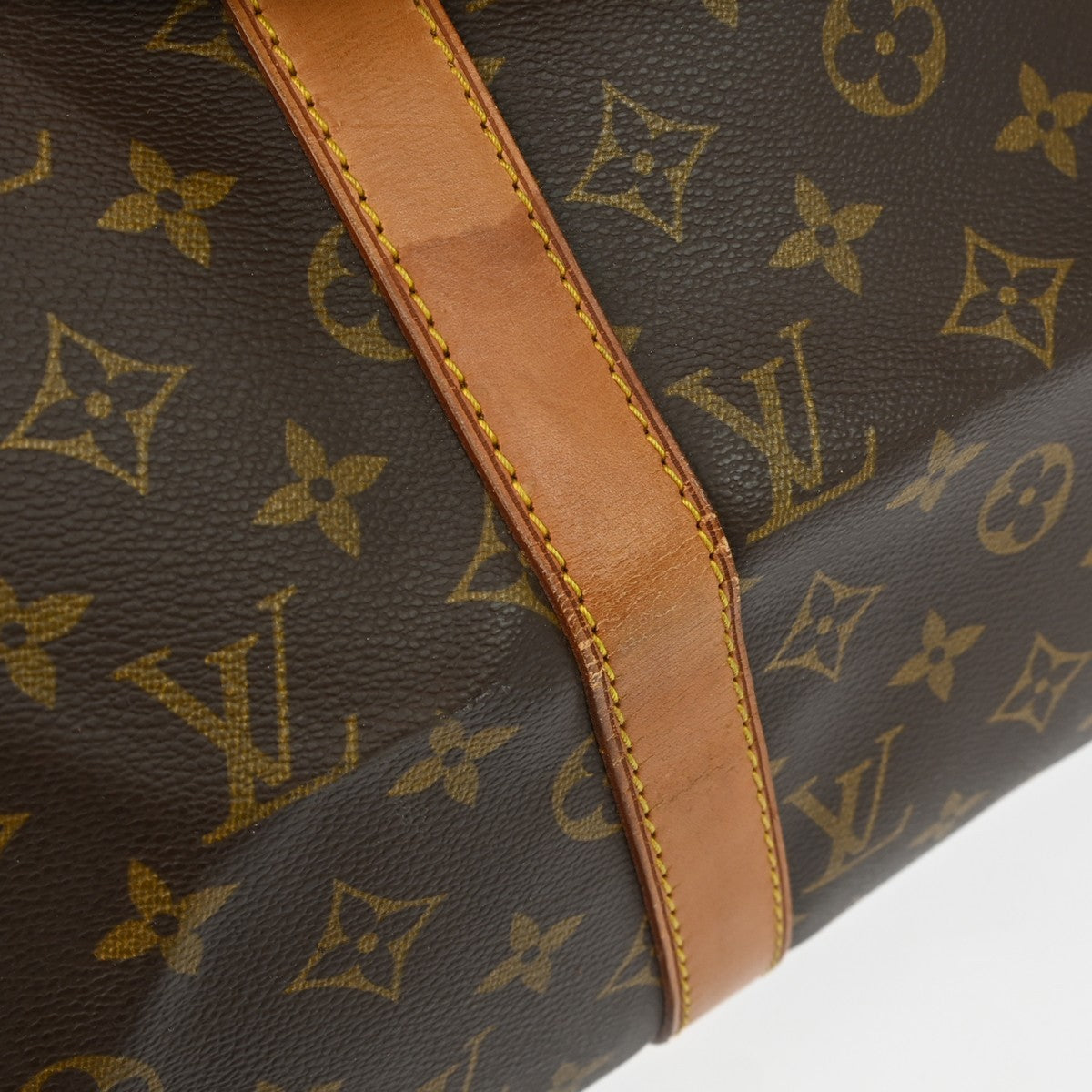 Louis Vuitton Keepall Bag Monogram Canvas Brown Canvas Travel Bag Bag (Pre-Owned)