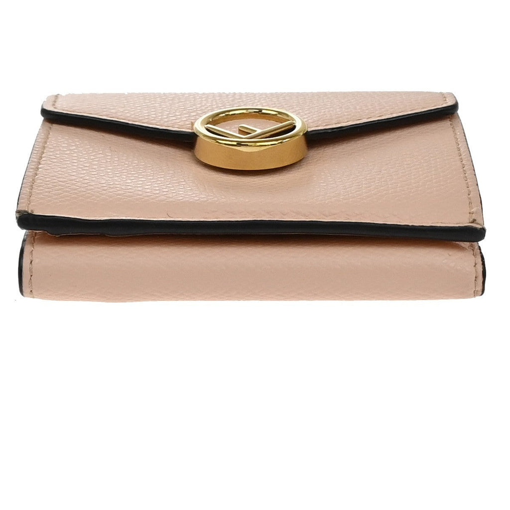 Fendi F Is Fendi Trifold Wallet Leather Pink Leather Wallets Accessory (Pre-Owned)