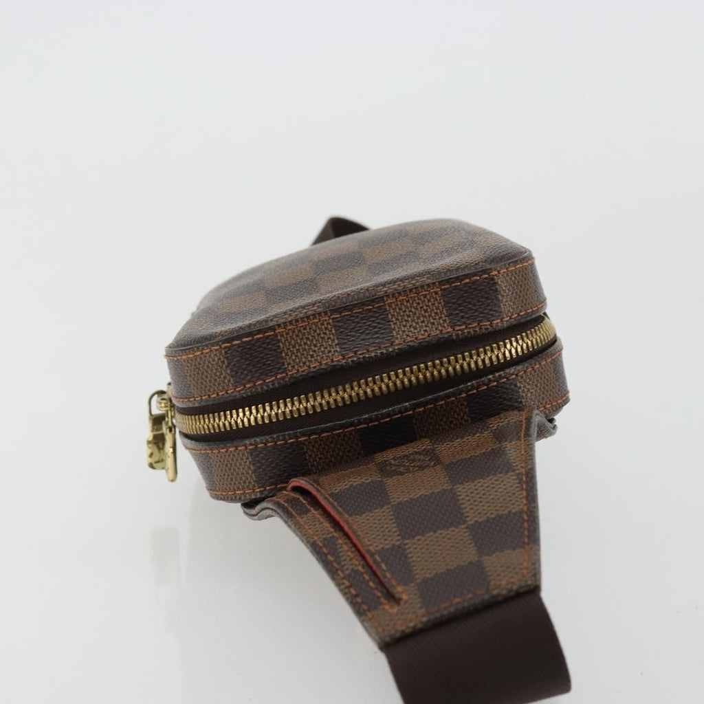 Louis Vuitton Geronimos Waist Bag Damier Brown Canvas Shoulder Bag Bag (Pre-Owned)