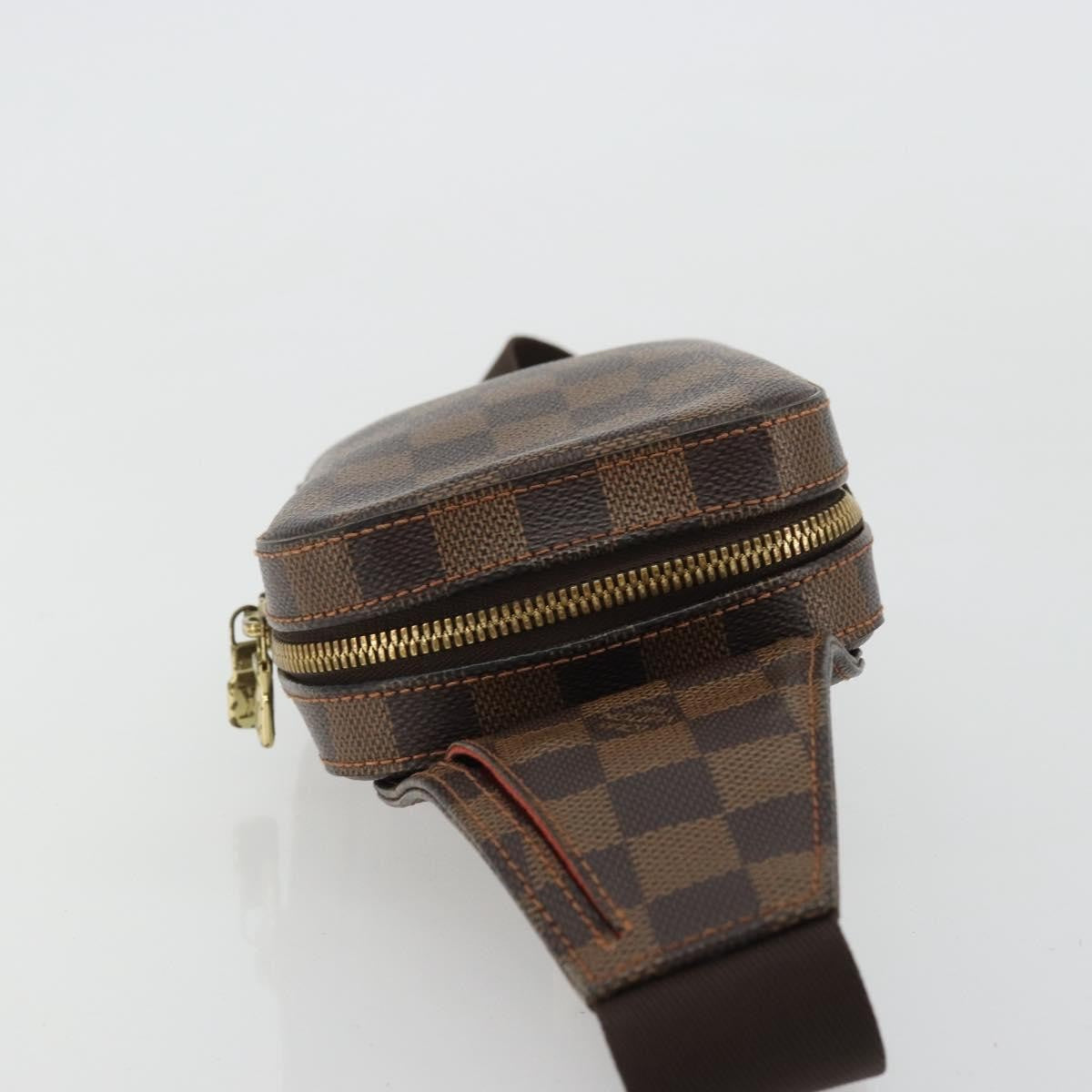 Louis Vuitton Geronimos Waist Bag Damier Brown Canvas Shoulder Bag Bag (Pre-Owned)