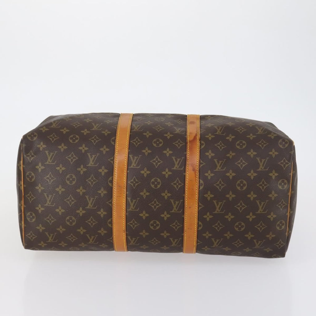 Louis Vuitton Keepall Bag Monogram Canvas Brown Canvas Travel Bag Bag (Pre-Owned)