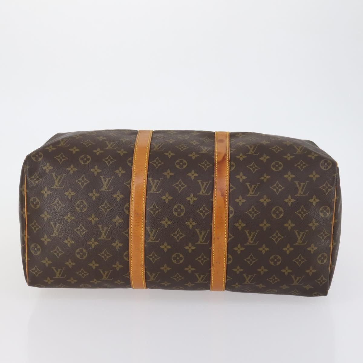 Louis Vuitton Keepall Bag Monogram Canvas Brown Canvas Travel Bag Bag (Pre-Owned)
