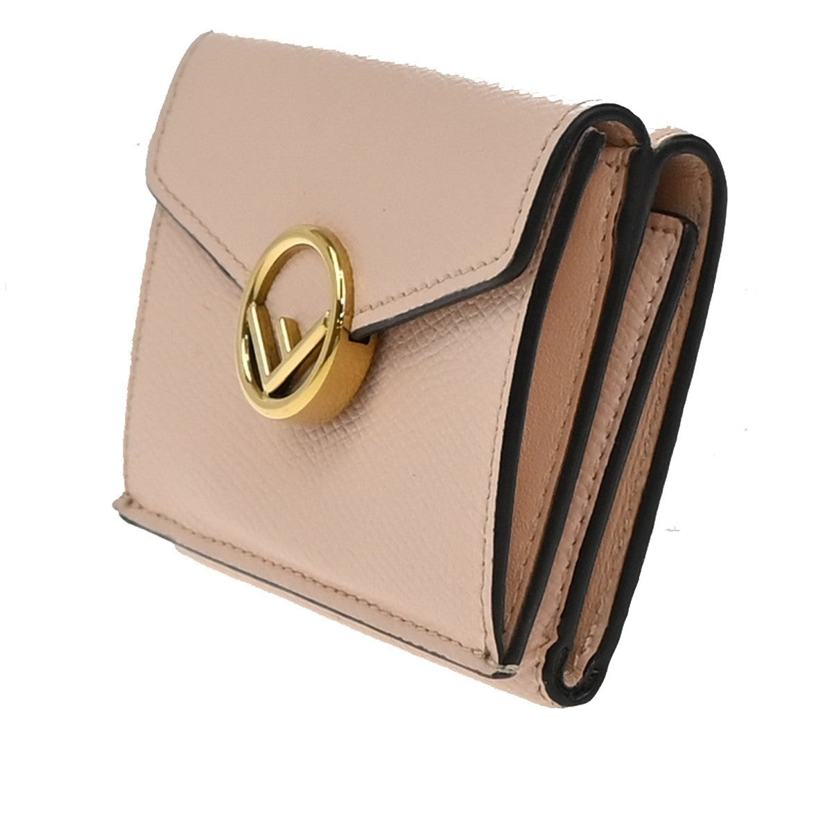 Fendi F Is Fendi Trifold Wallet Leather Pink Leather Wallets Accessory (Pre-Owned)