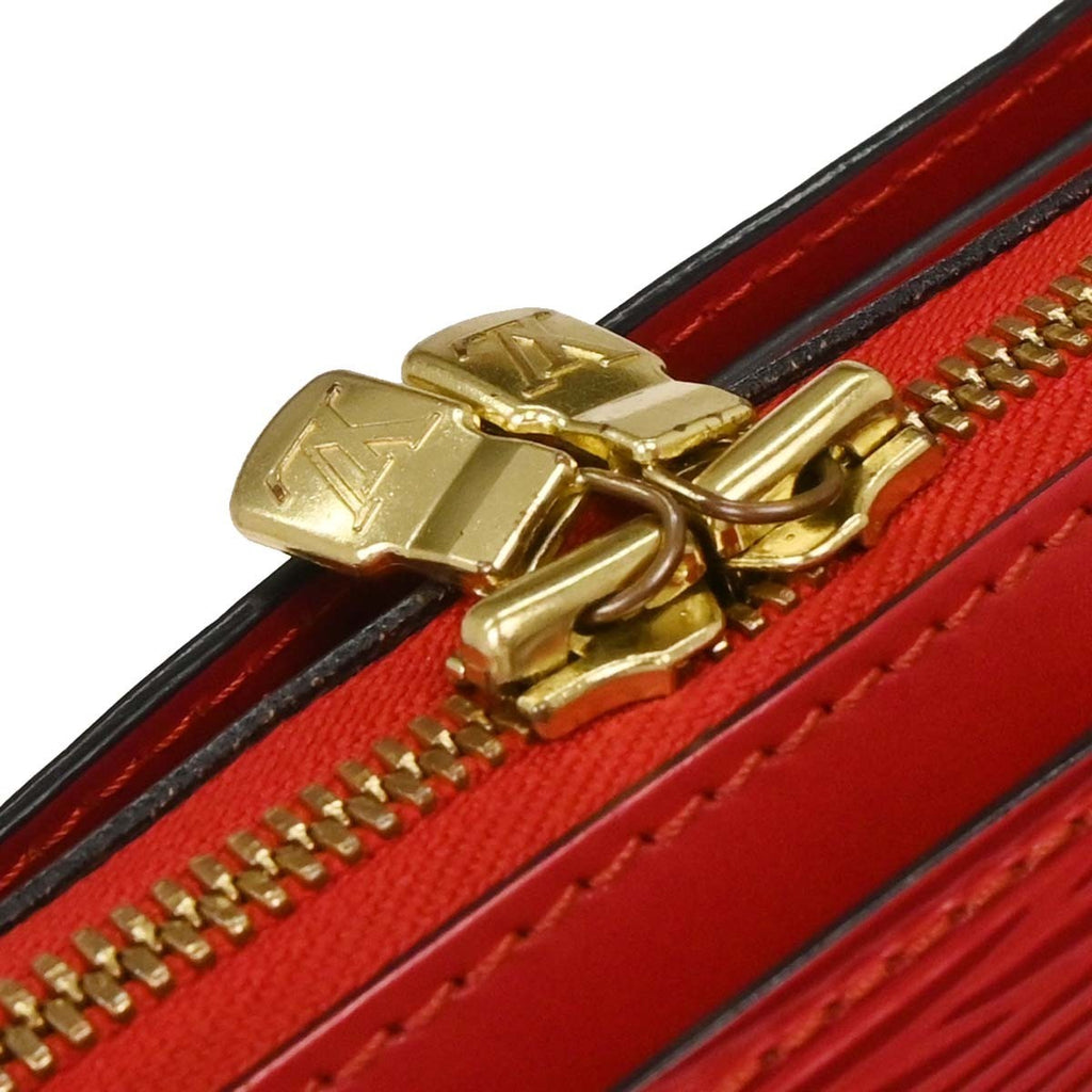 Louis Vuitton Pont Neuf Handbag Epi Leather Red Leather Handbag (Pre-Owned)