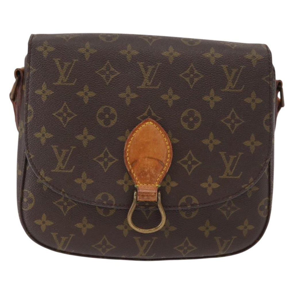 Louis Vuitton Saint Cloud Handbag Monogram Canvas Brown Canvas Shoulder Bag Bag (Pre-Owned)