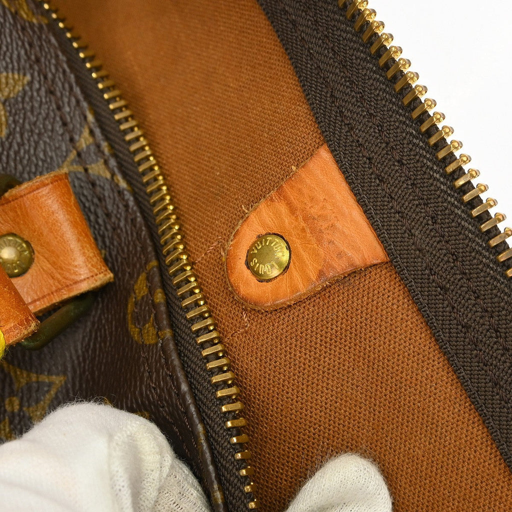 Louis Vuitton Keepall Bag Monogram Canvas Brown Canvas Travel Bag Bag (Pre-Owned)