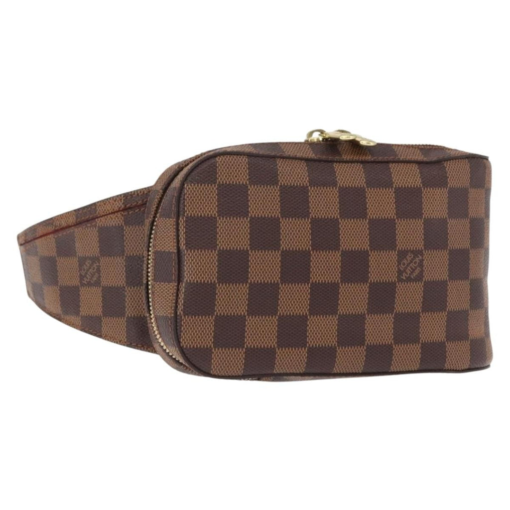Louis Vuitton Geronimos Waist Bag Damier Brown Canvas Shoulder Bag Bag (Pre-Owned)