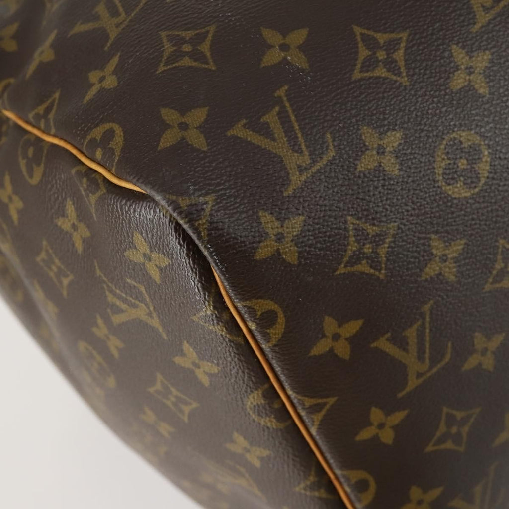 Louis Vuitton Keepall Bag Monogram Canvas Brown Canvas Travel Bag Bag (Pre-Owned)
