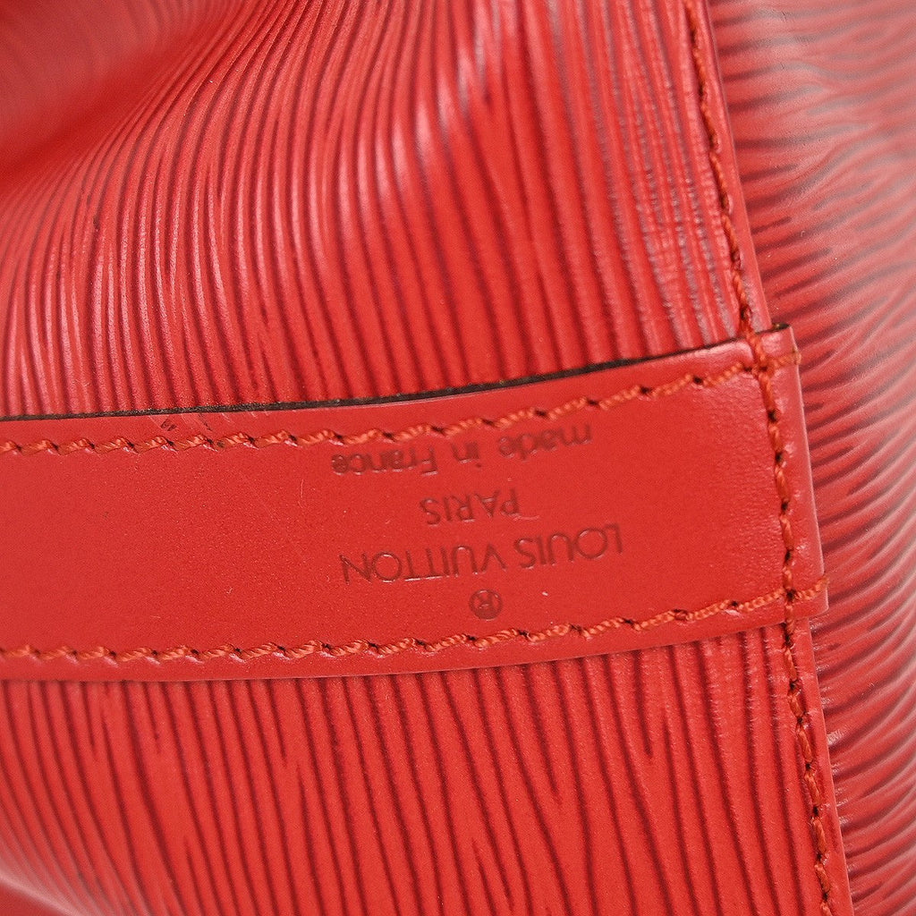 Louis Vuitton Noe Handbag Epi Leather Red Leather Shoulder Bag Bag (Pre-Owned)