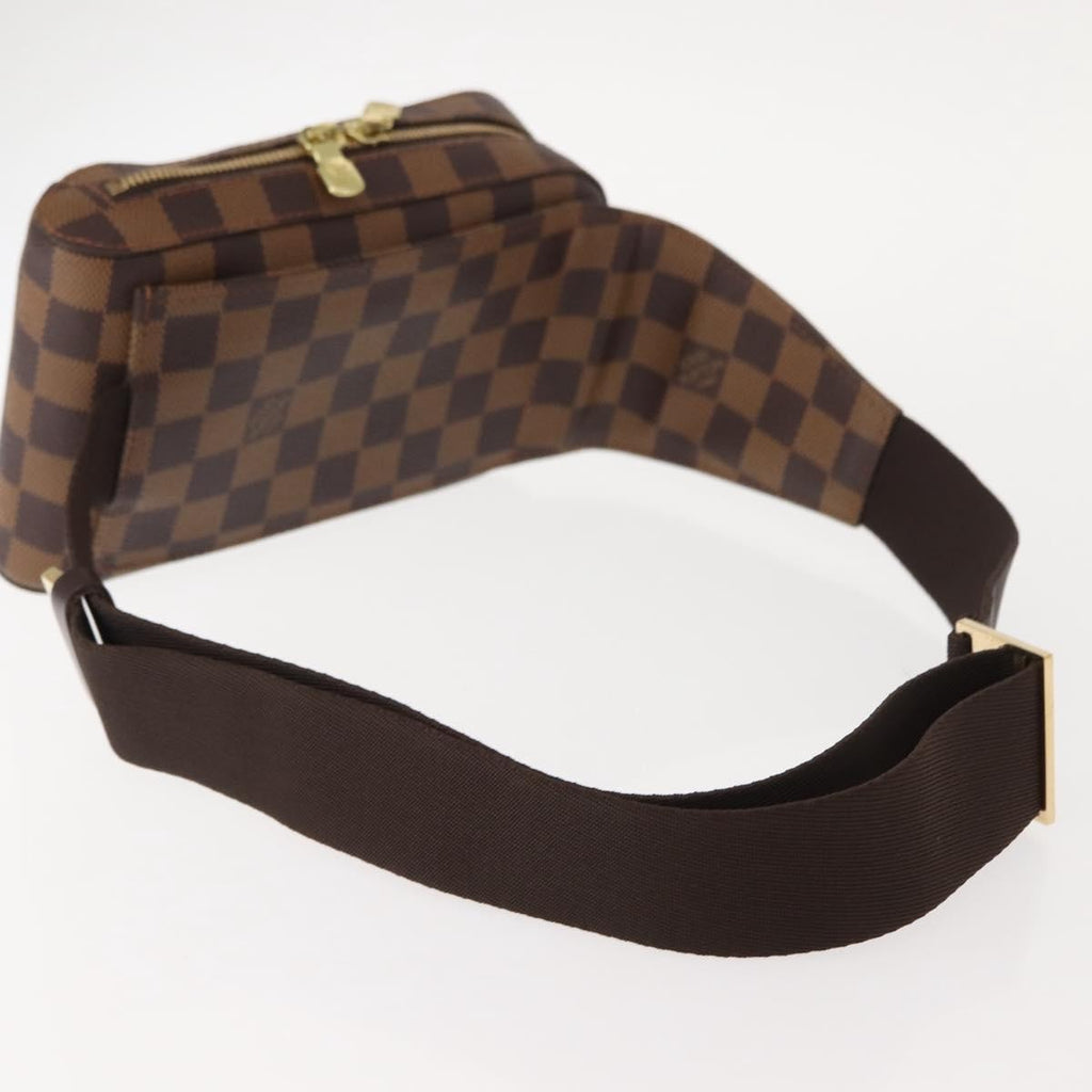 Louis Vuitton Geronimos Waist Bag Damier Brown Canvas Shoulder Bag Bag (Pre-Owned)