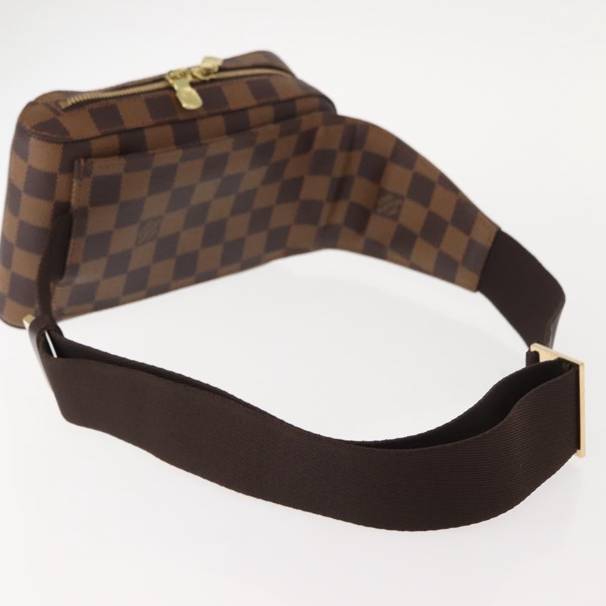 Louis Vuitton Geronimos Waist Bag Damier Brown Canvas Shoulder Bag Bag (Pre-Owned)