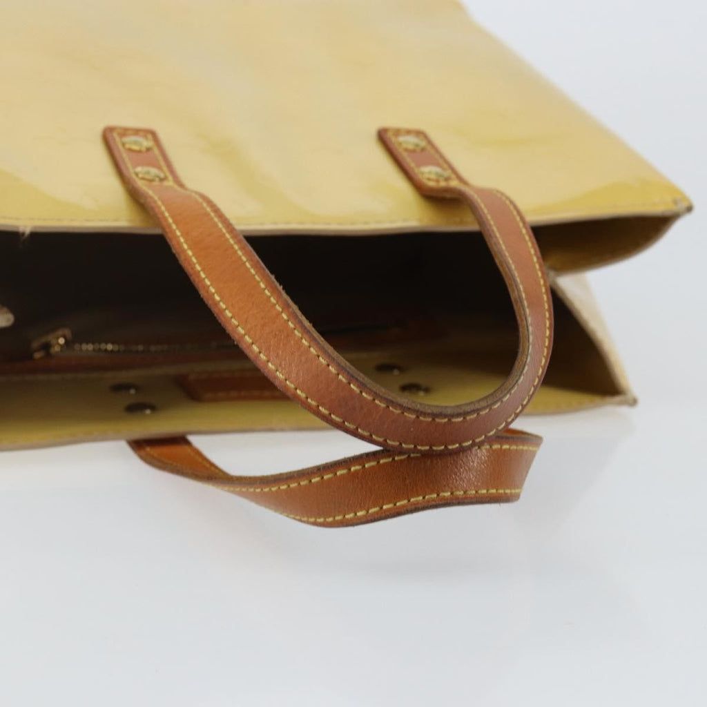 Louis Vuitton Reade Handbag Monogram Vernis Beige Patent_Leather Bag (Pre-Owned)