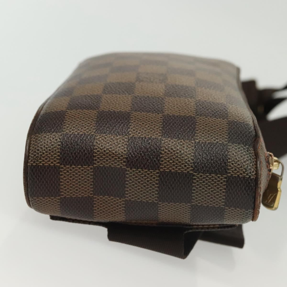 Louis Vuitton Geronimos Waist Bag Damier Brown Canvas Shoulder Bag Bag (Pre-Owned)