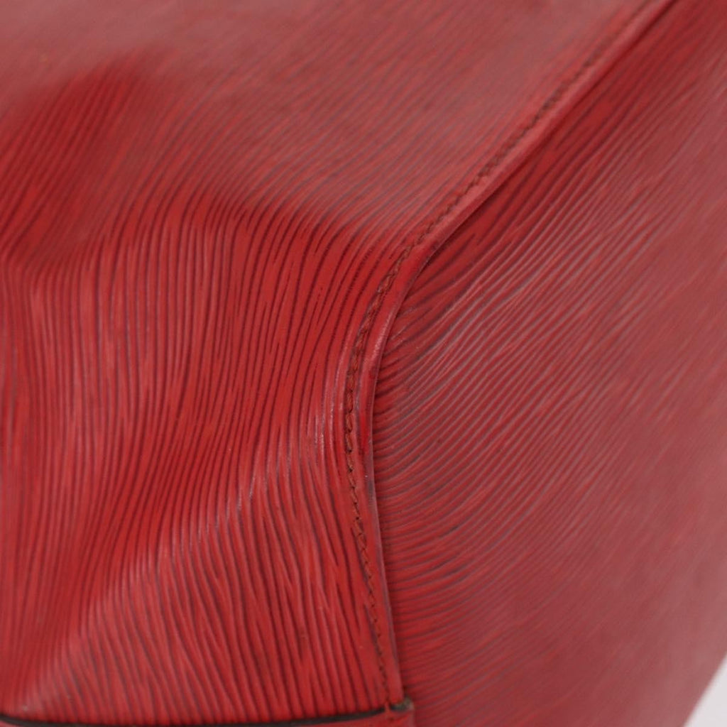 Louis Vuitton Petit Noe Handbag Epi Leather Red Leather Shoulder Bag Bag (Pre-Owned)