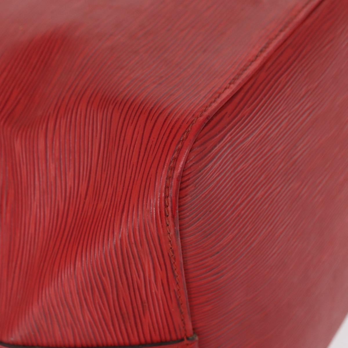 Louis Vuitton Petit Noe Handbag Epi Leather Red Leather Shoulder Bag Bag (Pre-Owned)