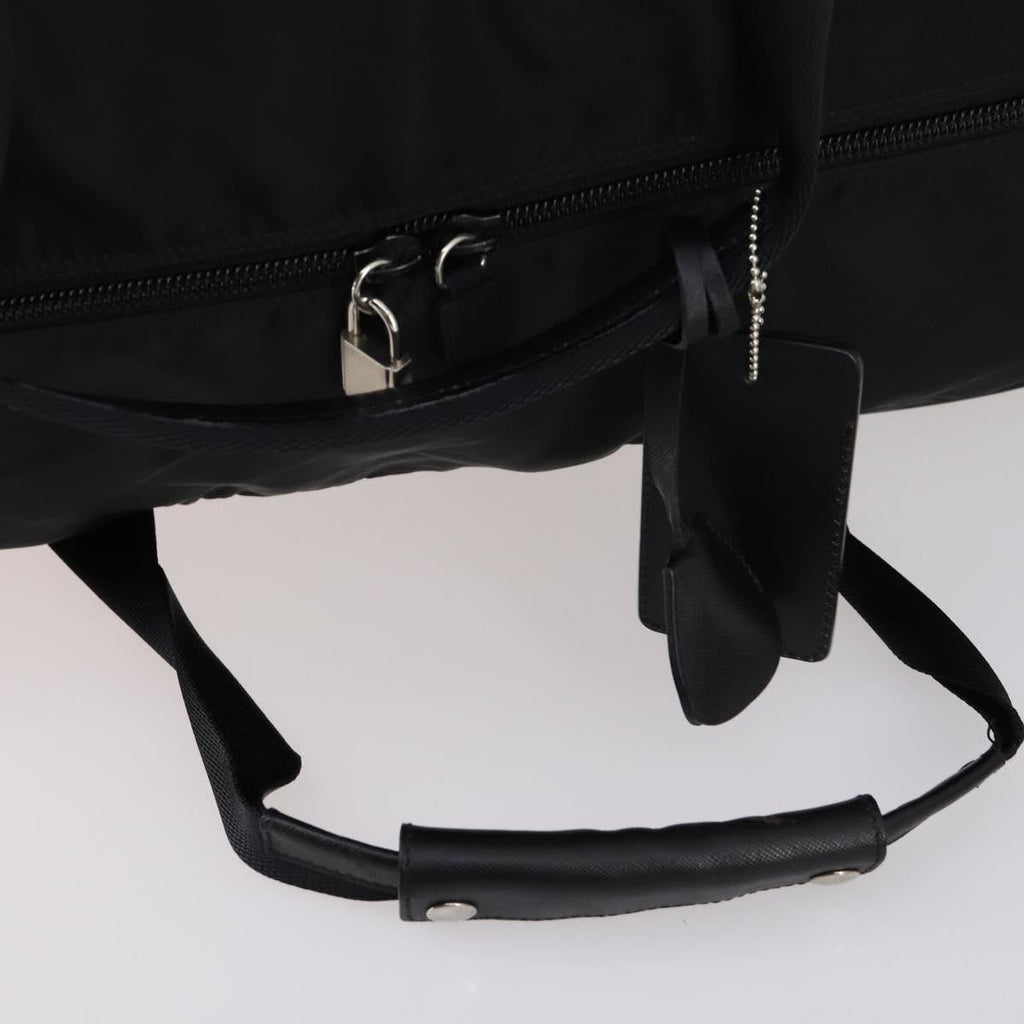 Prada Boston Bag Tessuto Black Nylon Bag (Pre-Owned)