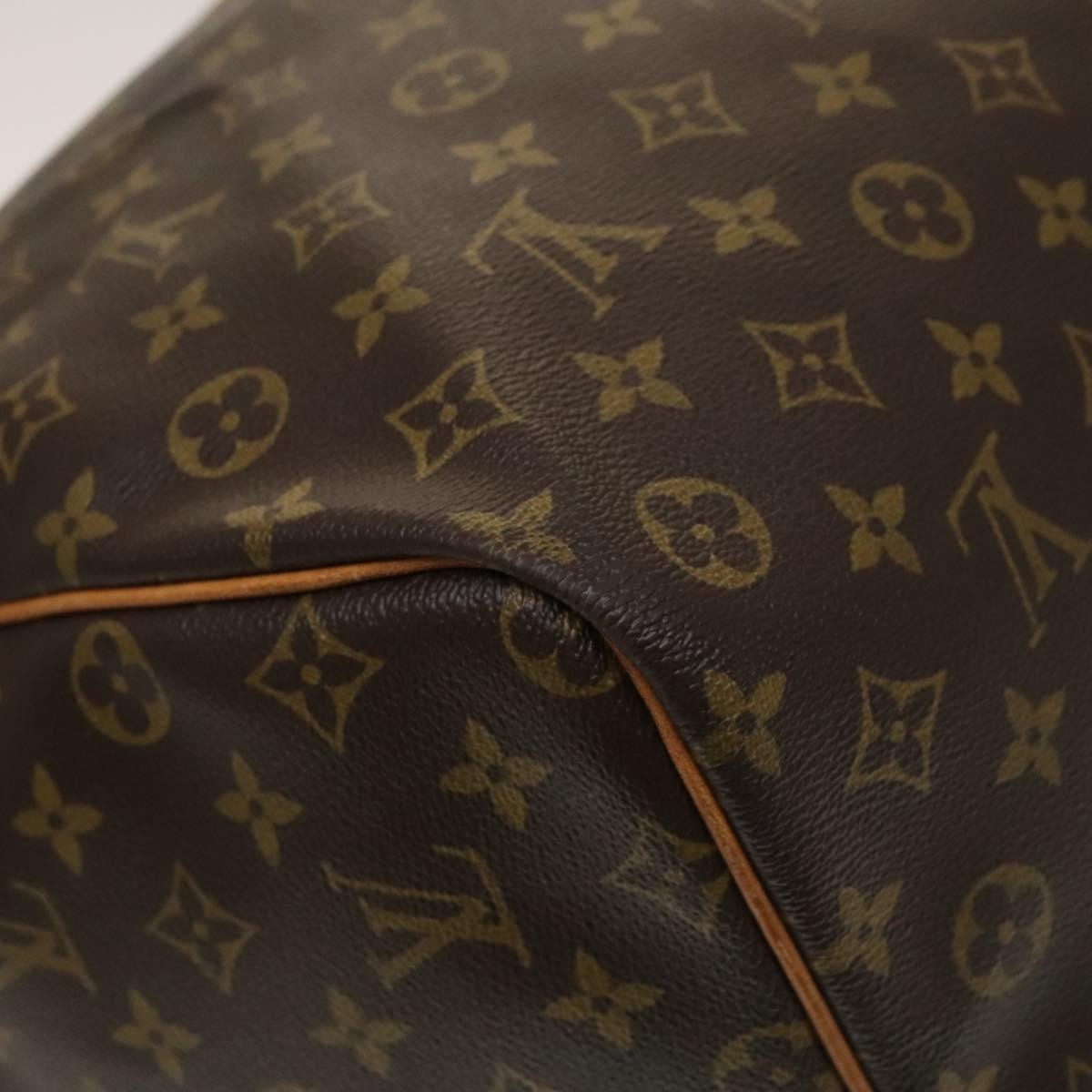 Louis Vuitton Keepall Bag Monogram Canvas Brown Canvas Travel Bag Bag (Pre-Owned)