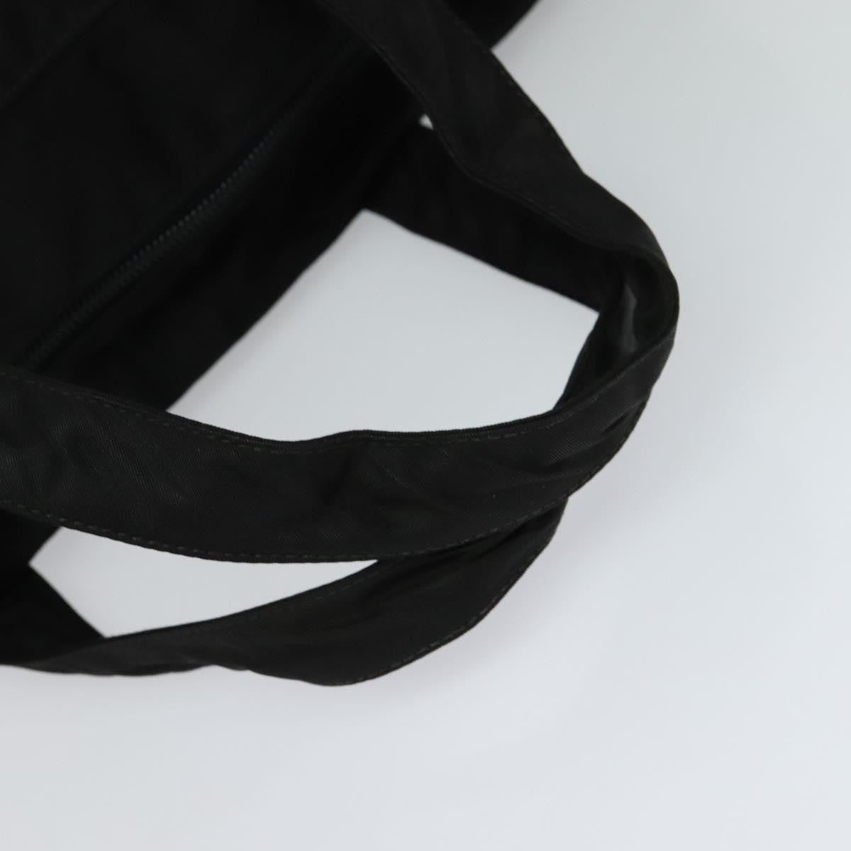 Prada Vintage Handbag Tessuto Black Nylon Handbag (Pre-Owned)
