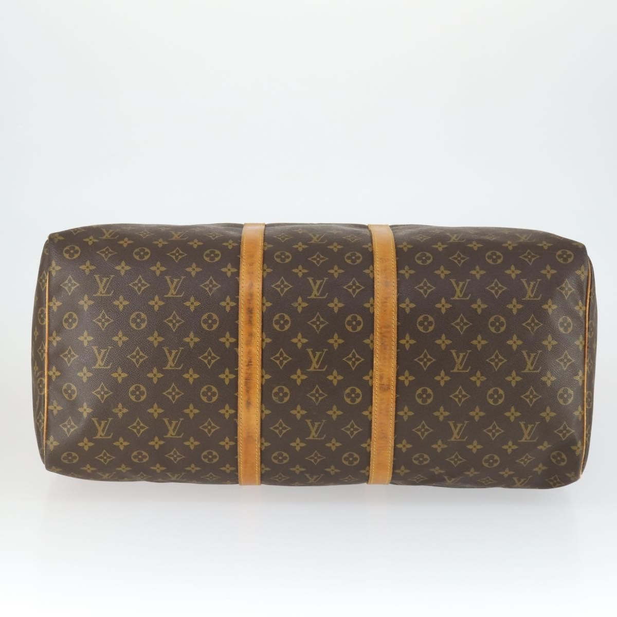 Louis Vuitton Keepall Bag Monogram Canvas Brown Canvas Travel Bag Bag (Pre-Owned)