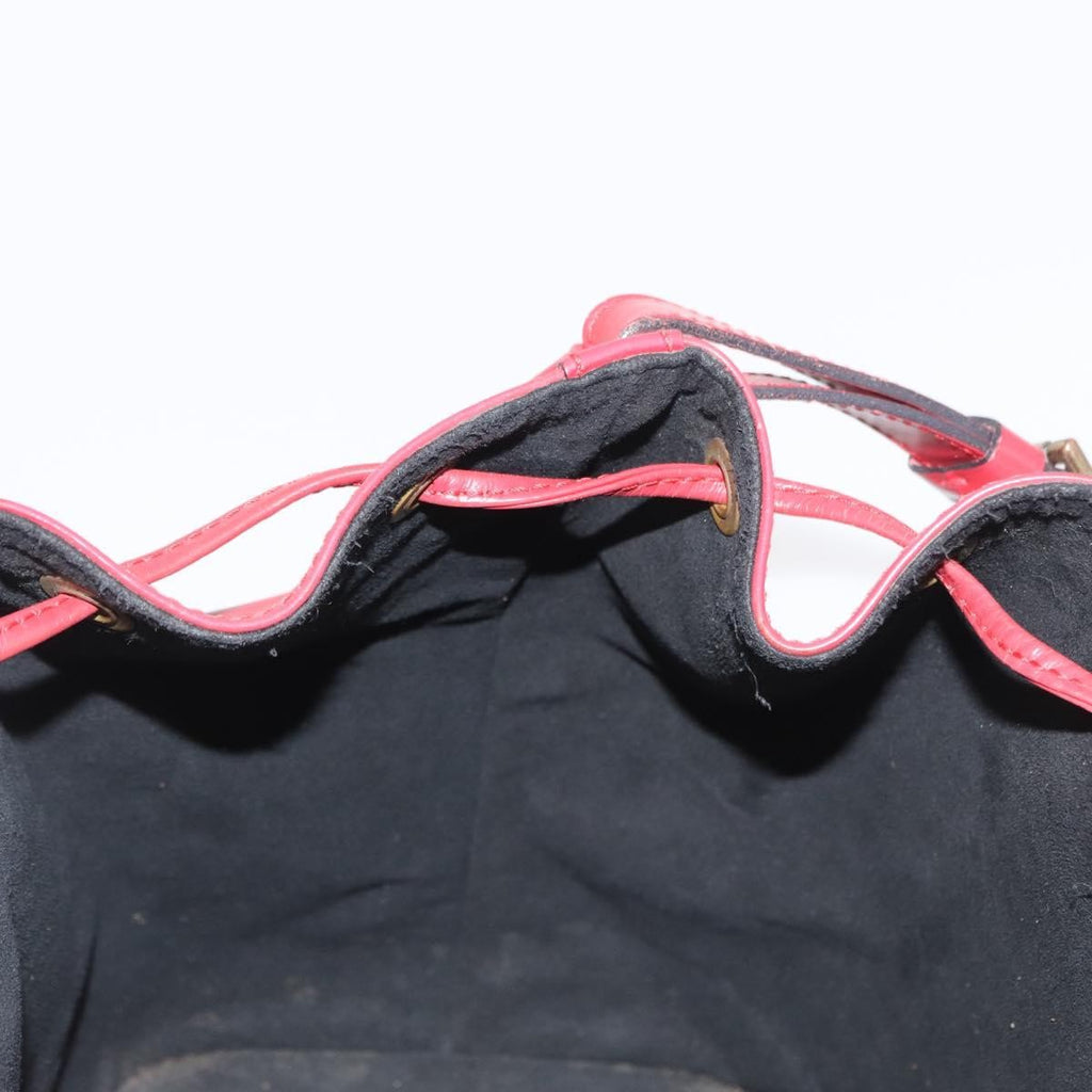 Louis Vuitton Petit Noe Handbag Epi Leather Red Leather Shoulder Bag Bag (Pre-Owned)