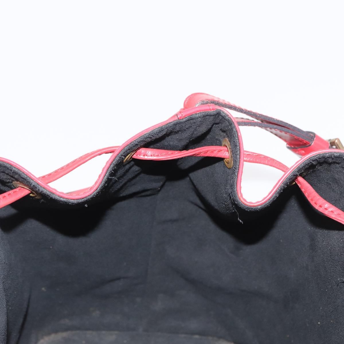 Louis Vuitton Petit Noe Handbag Epi Leather Red Leather Shoulder Bag Bag (Pre-Owned)