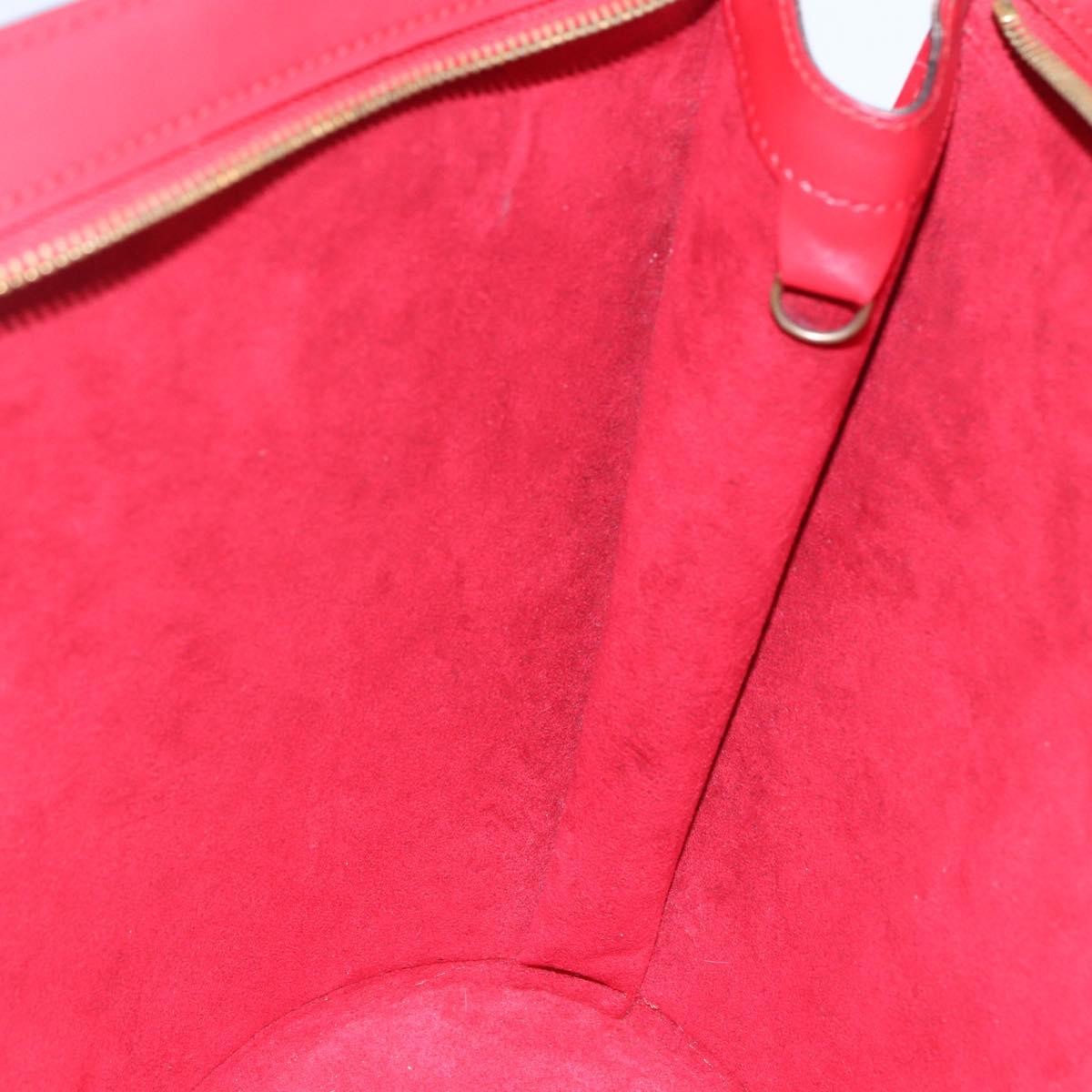 Louis Vuitton Saint Jacques Handbag Epi Leather Red Leather Shoulder Bag Bag (Pre-Owned)