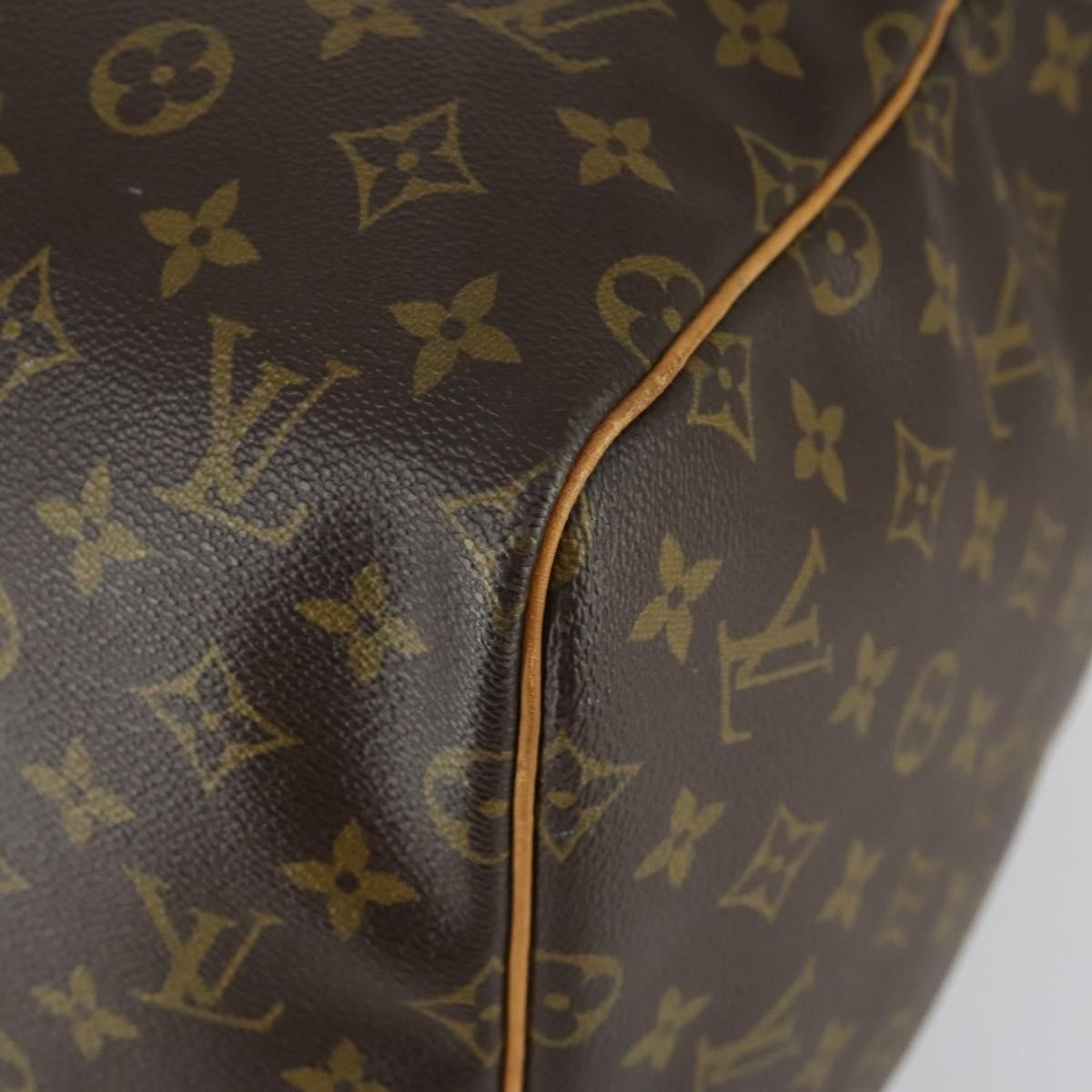 Louis Vuitton Keepall Bag Monogram Canvas Brown Canvas Travel Bag Bag (Pre-Owned)