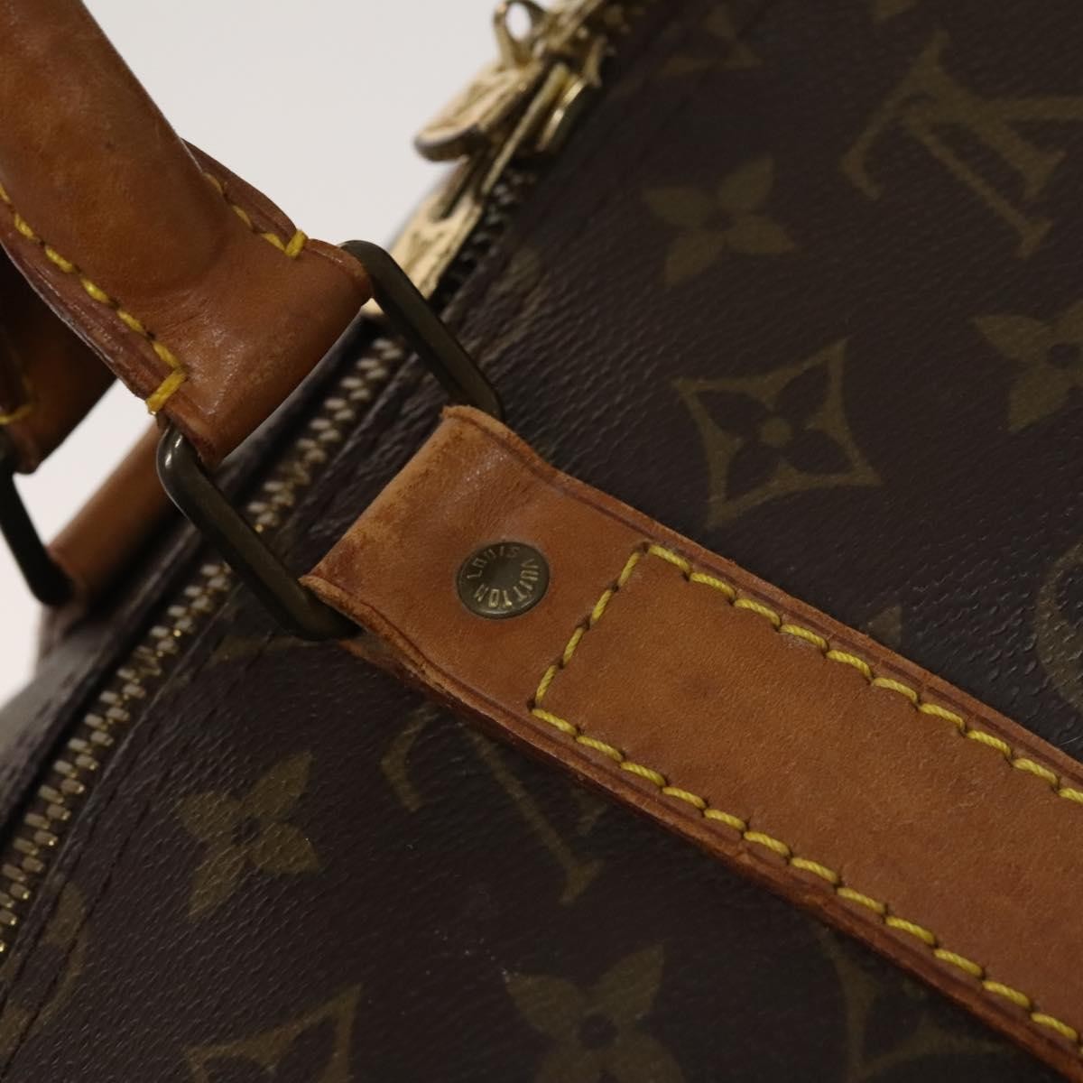 Louis Vuitton Keepall Bag Monogram Canvas Brown Canvas Travel Bag Bag (Pre-Owned)