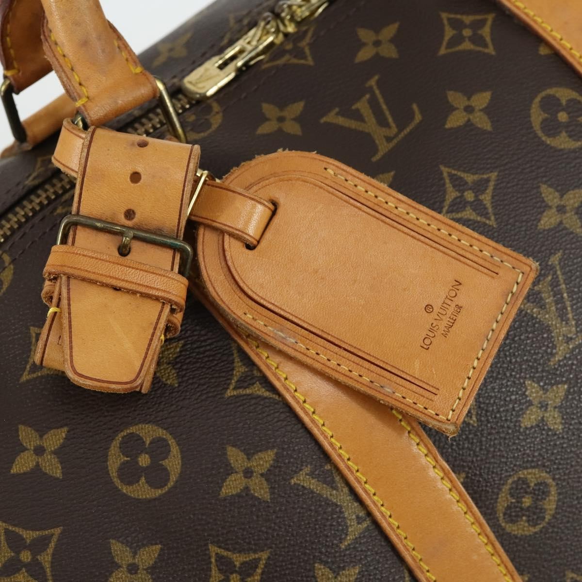 Louis Vuitton Keepall Bag Monogram Canvas Brown Canvas Travel Bag Bag (Pre-Owned)
