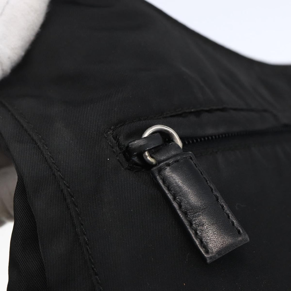 Prada Zip Messenger Quilted Tessuto Black Nylon Shoulder Bag Bag (Pre-Owned)