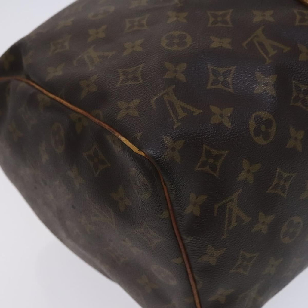 Louis Vuitton Keepall Bag Monogram Canvas Brown Canvas Travel Bag Bag (Pre-Owned)