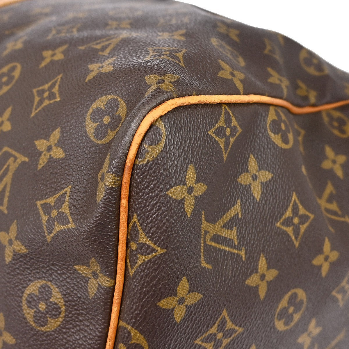 Louis Vuitton Keepall Bag Monogram Canvas Brown Canvas Travel Bag Bag (Pre-Owned)