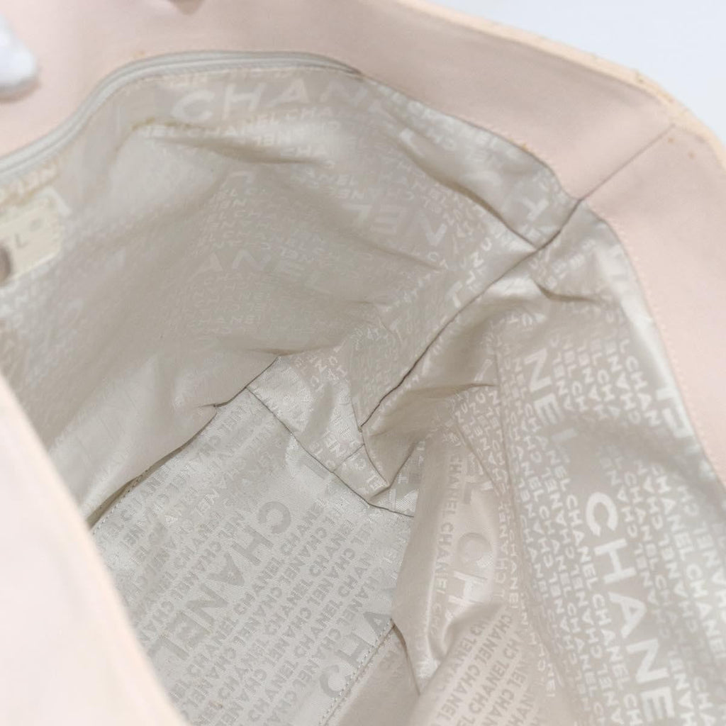 Chanel Vintage Cruise Line No.5 Tote Quilted Canvas Pink Canvas Tote Bag Bag (Pre-Owned)