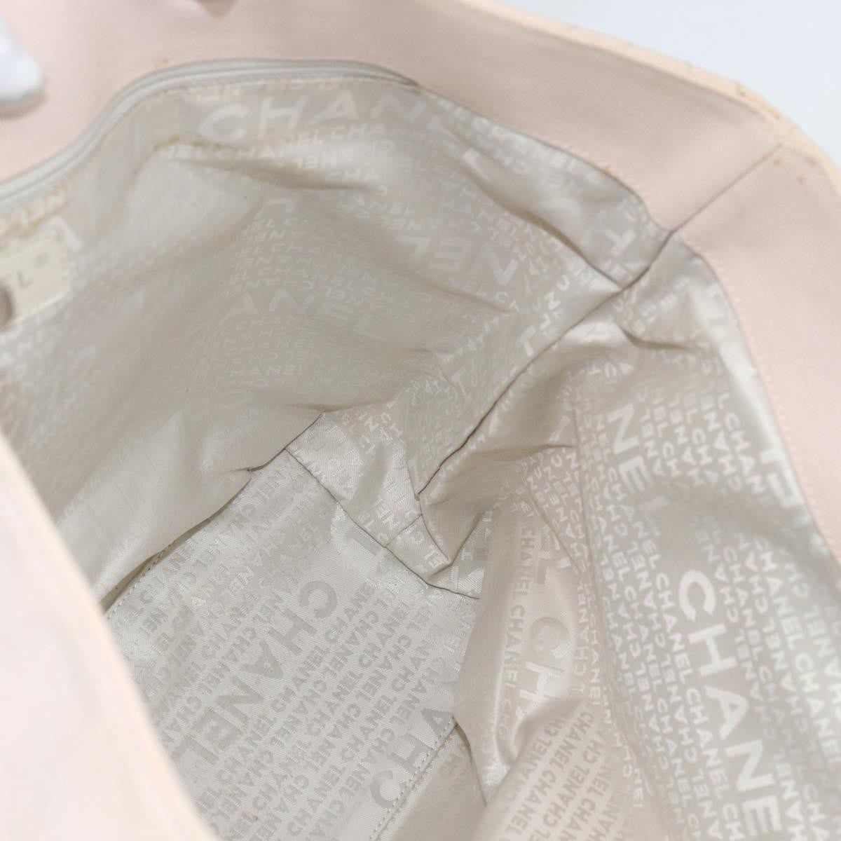 Chanel Vintage Cruise Line No.5 Tote Quilted Canvas Pink Canvas Tote Bag Bag (Pre-Owned)
